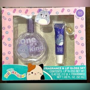 Squishmallows lip gloss and fragrance set